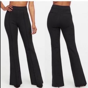 NEW Spanx perfect pants flare leg black